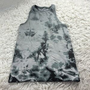 Lululemon Swiftly Tech Tank 2.0 *Wash Shibori Stripe Graphite Grey